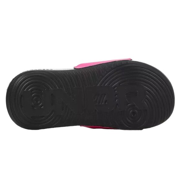 Under Armour Ansa Kids' Slide Sandals Black / Pink Surge Various Sizes - Picture 8 of 8